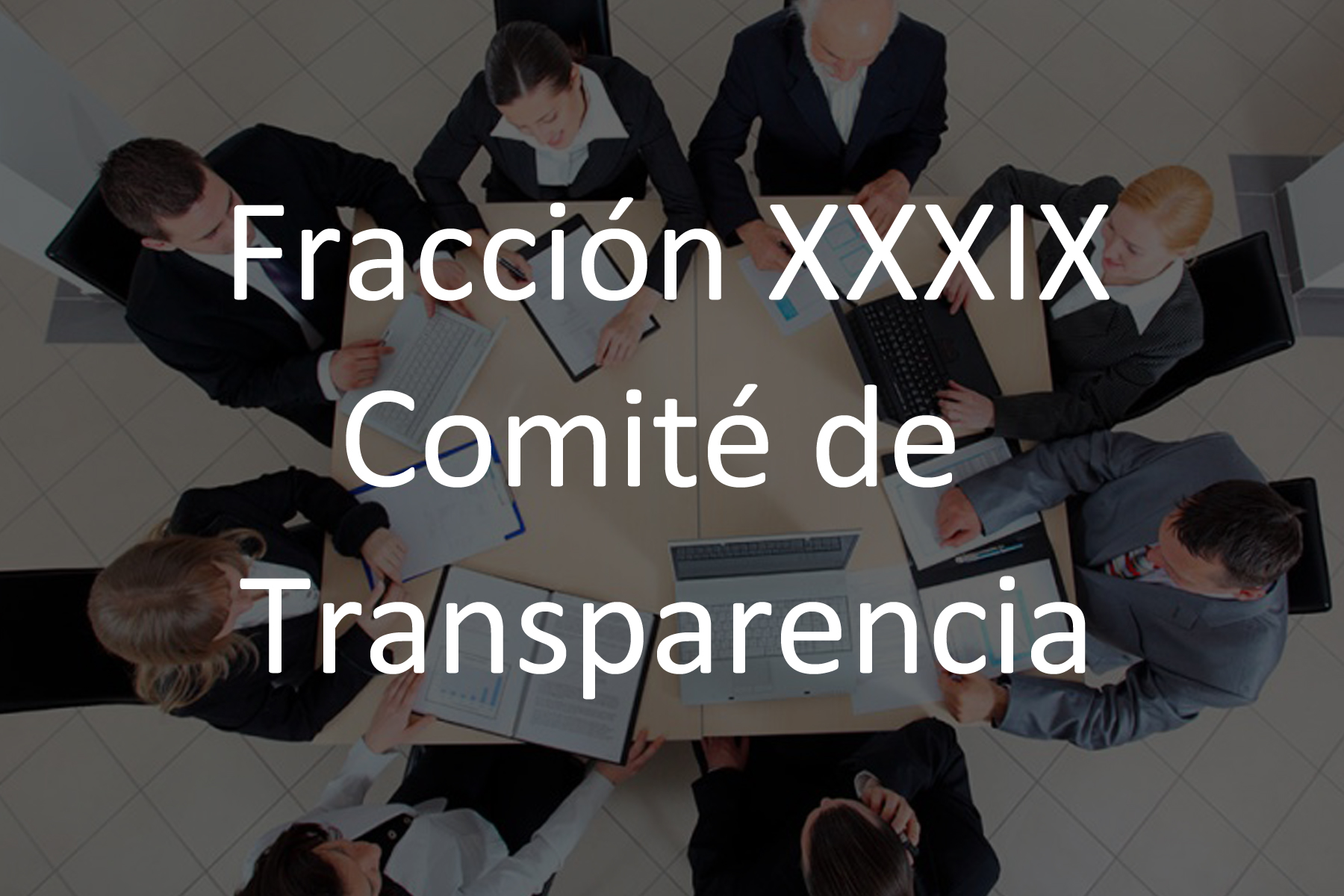 Fracción XXXIX Comité de Transparencia