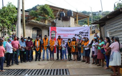 Inauguración de la Pavimentación de Calle Principal en la comunidad de Ixcatla