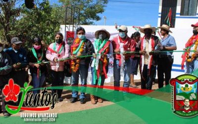 Inauguración de rehabilitación de Agua Potable en la comunidad de Tlachimaltepec