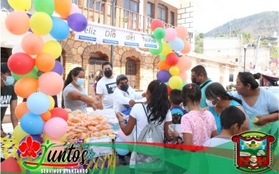 Festeja Ayuntamiento de Hueycantenango, a las niñas y niños