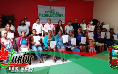 Realiza el H. Ayuntamiento Jornada de Entrega de Resoluciones