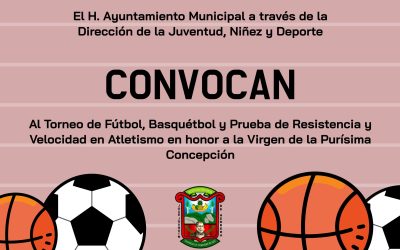 Torneos deportivos en honor a la Virgen de la Purísima Concepción