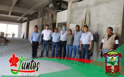 Supervisan avance de Centro de Salud Hueycantenango