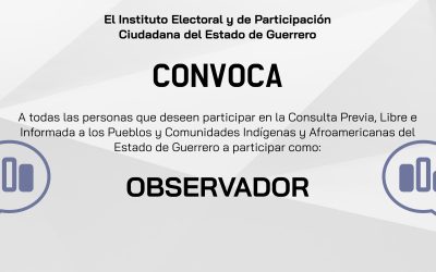 Participa como Observador Ciudadano