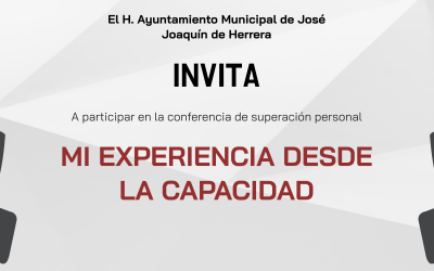 Invitación a la conferencia “Mi experiencia desde la capacidad”