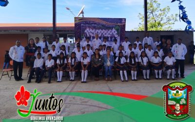 Clausura de fin de cursos en Escuela Primaria «Cuauhtémoc»