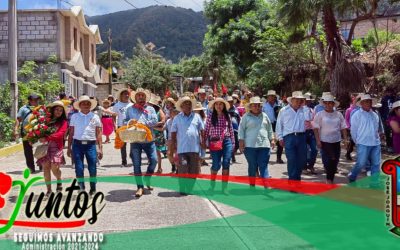 Acompaña la alcaldesa a ciudadanía en fiesta religiosa del señor Santiago Apóstol