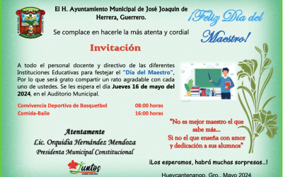 Ven y celebra a nuestros maestros